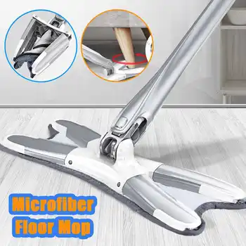 

X-type Microfiber floor mop replace Hand-free wash flat mop Manual Extrusion Household Cleaning Tools 360 degree rotation