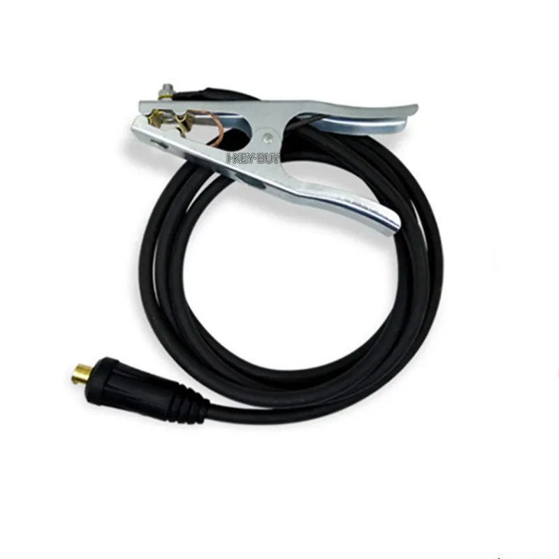 300A Welding Ground Wire Clamp Clip Set For Mig Tig ARC Welder Machine 2M Length Cable 10-25 Plug Professional