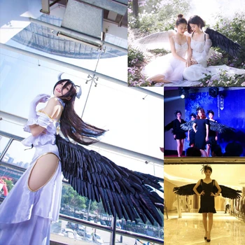 

165 * 35cm Adult Feather party Wings Mercury Lantern Cosplay Angel or devil new years Goods Victoria Walk Show Props