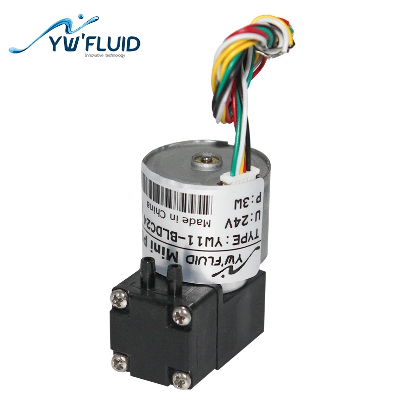 YWfluid YW11 BLDC 12 В/24 В Макс Расход для жидкости 180 мл/мин. и газа 1 л/м вакуумный насос