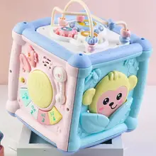 Jouets trieurs blocs de construction en forme d'hexaèdre et jouet de tri, jouet éducatif précoce pour filles et garçons, cadeau d'anniversaire