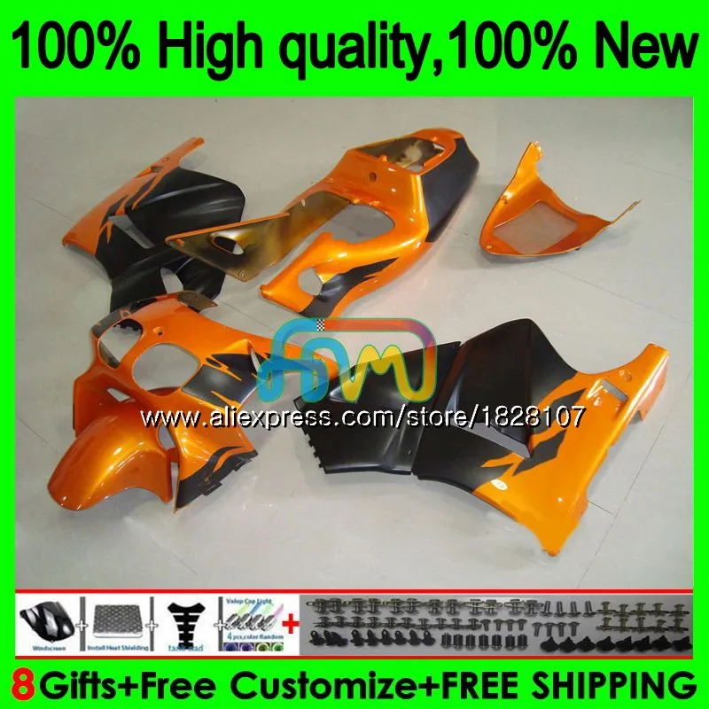 Оранжевый черный NC35 RVF400R для HONDA ЛРВ 400 R 400R VFR400 R V4 89BS. 15 VFR400R NC24 95 96 97 98 1995 1996 1997 1998 обтекатель - Цвет: No. 1