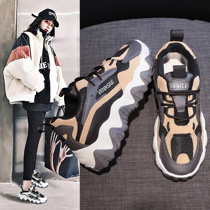 

Big Wave Bottom Dad Shoes Women's 2020 Spring New Style Hot Selling WOMEN'S Shoes Sports Footwear Korean-style Versatile WOMEN'S