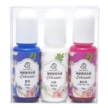 

10ML Epoxy Resin Pigment UV Resin Coloring Dye Colorant Resin Pigment DIY Handmade Crafts Art Sets 3colors/set