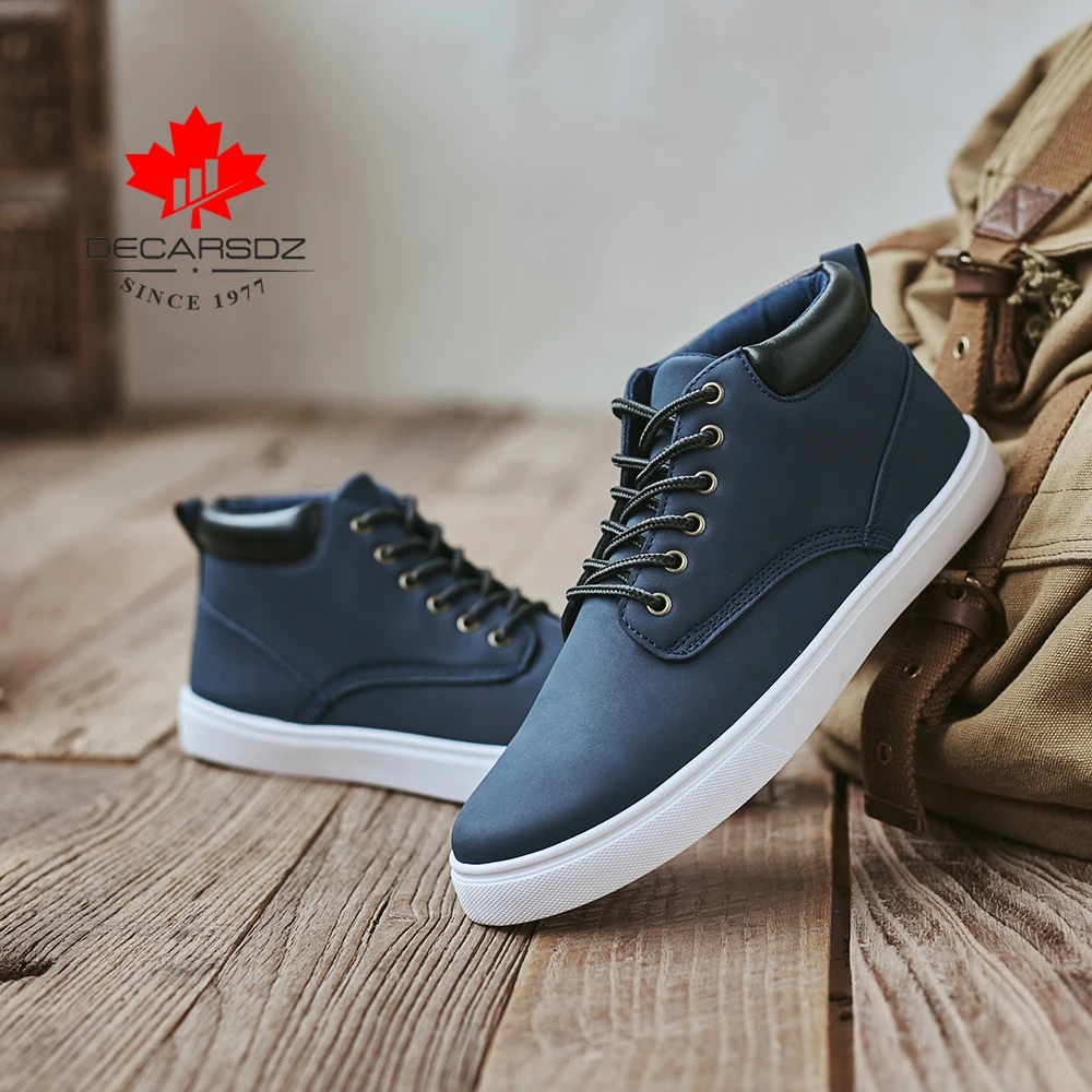 Male Lace-Up Leather Bottes Black Brand Outdoor Basic Boots Men Casual Men's Boots Autumn Boots Men's Shoes Fashion Shoes