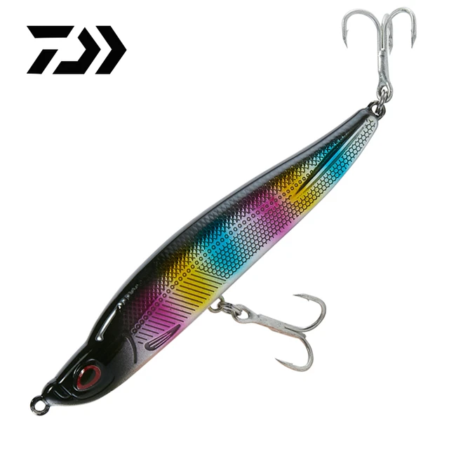 DAIWA Fishing Lures Fast Sinking Pencil Swimbait Crank Wobbler Fishing  Tackle 2 Hooks Hard Bait Fishing