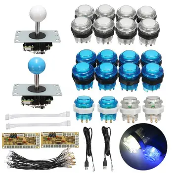 

AMS-LED Arcade Kit 2x Zero Delay USB Encoder + 2x Joystick + 20x Lighted Push Button