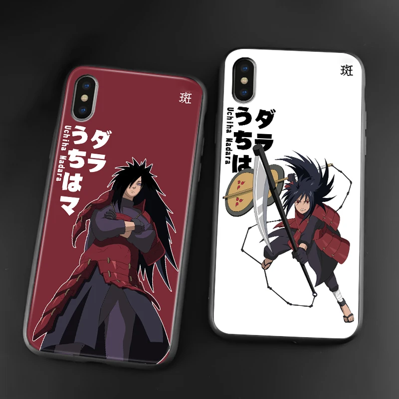 Madara Uchiha Naruto аниме Модный Роскошный чехол для iPhone 6s 7 8 Plus X XR XS 11 12 mini Pro Max Мягкий