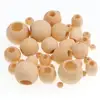 30-500PCS  5-20mm DIY Natural Ball Round Spacer Wooden Beads Lead-Free Wooden Balls Loose Ball Beads Big Hole Supply ► Photo 3/6