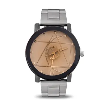 

Fashionable Gear Pointer Watch Vintage British Style Wrist Watch Compass Dial Wristwatch Men Women Lovers Quartz Watch