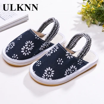 

ULKNN Cloth Soles Baby Slippers Handmade Bottom Boys Girls Infant Soft National Style Non-Slip Sweat-Absorbent Cotton Slippers