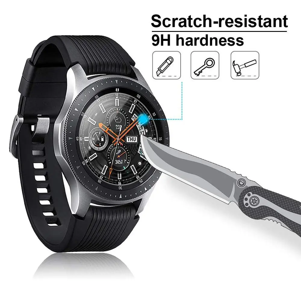Для Galaxy Watch 46 мм 42 мм закаленное стекло для samsung gear S3 классический Frontier Защитная пленка для экрана
