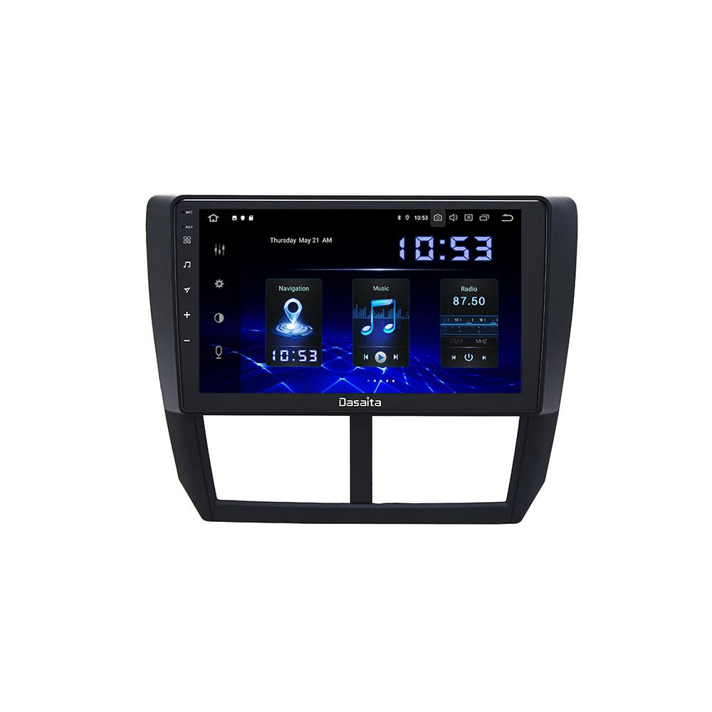 9 &quotВосьмиядерный Android 10 Встроенный GPS 1 din автомобильный радиоприемник для Subaru
