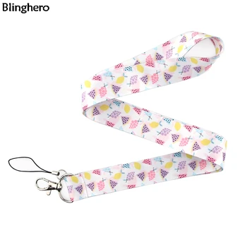 

10pcs/lot Blinghero Fruit Lanyards for Keys ID Badge Phone Holder Women Men Kids Accessory Neck Strap Hang Rope Lanyards BH0232