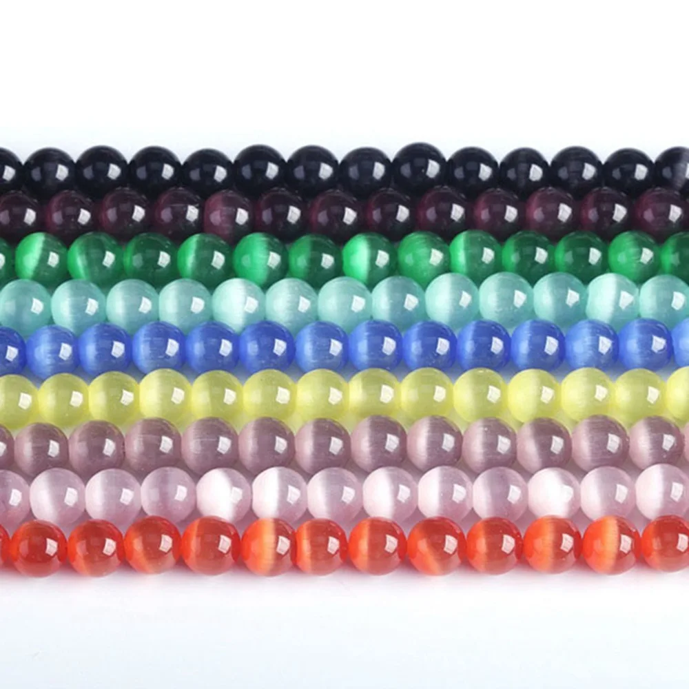 ラウンドクリスタルキャッツアイ,4mm 6mm 8mm 10mm 12mm 14mm 16mm