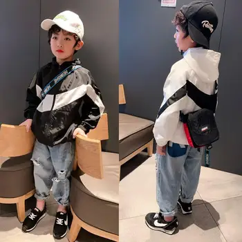 

Boys Jacket Spring Autumn 2020 Kids Coat Boys Fashion Print Zipper Jacket Casual Outerwear Toddler Boy Jacket 6 8 9 11 12 years