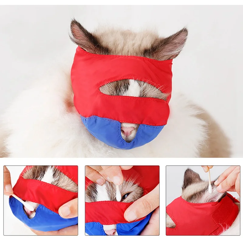 Cat Anti Bite Mask Puppy Bath Beauty Grooming Supplies Cat Grooming Muzzle Prevent Biting Scratching Pet Calming Mouth Cover # Cat Anti Bite Mask Puppy Bath Beauty Grooming Supplies Cat Grooming Muzzle Prevent Biting Scratching Pet Calming Mouth Cover #