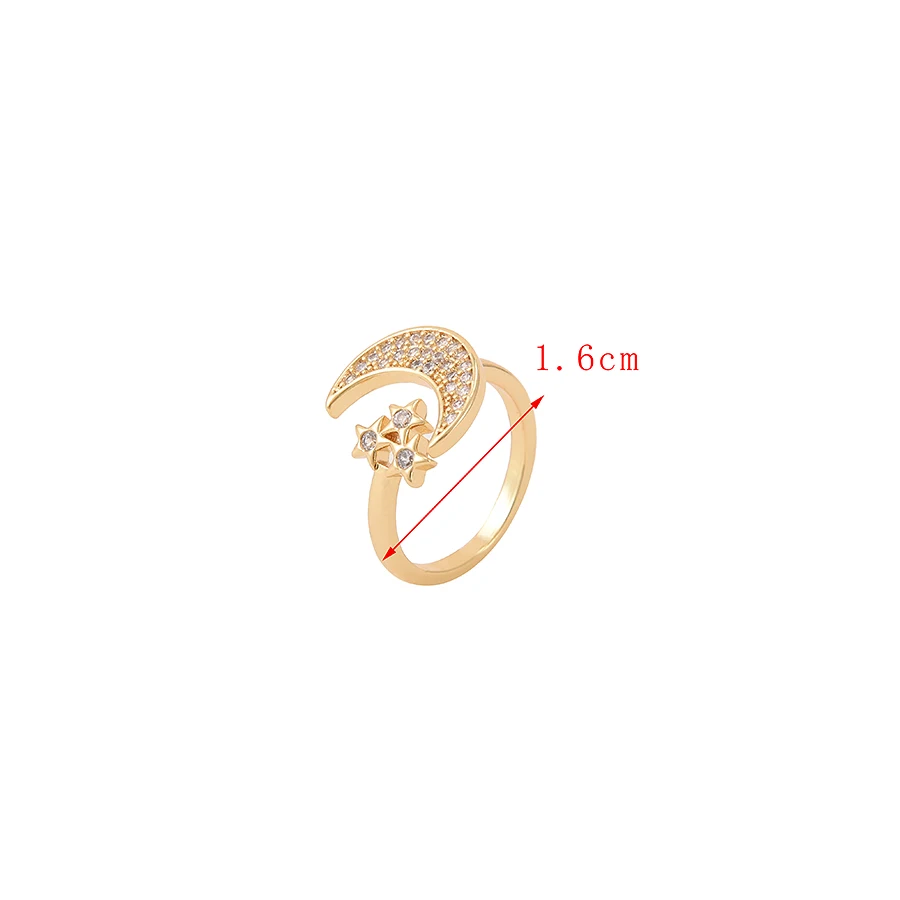 2021 Korean Female's AAA Zircon Ring Simple MOM Adjustable Opening Rings for Women Mother's Day Jewelry Gift