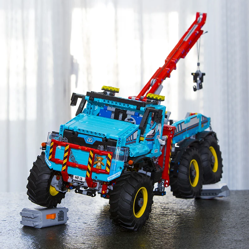 Серия KING 20056 Technic, новейший вездеход, 6X6, пульт дистанционного управления, эвакуатор, 42070, строительные блоки, кирпичи, модель игрушки