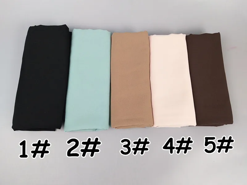 92 цвета высокое качество простой шифоновый шарф с пузырьками однотонные шали