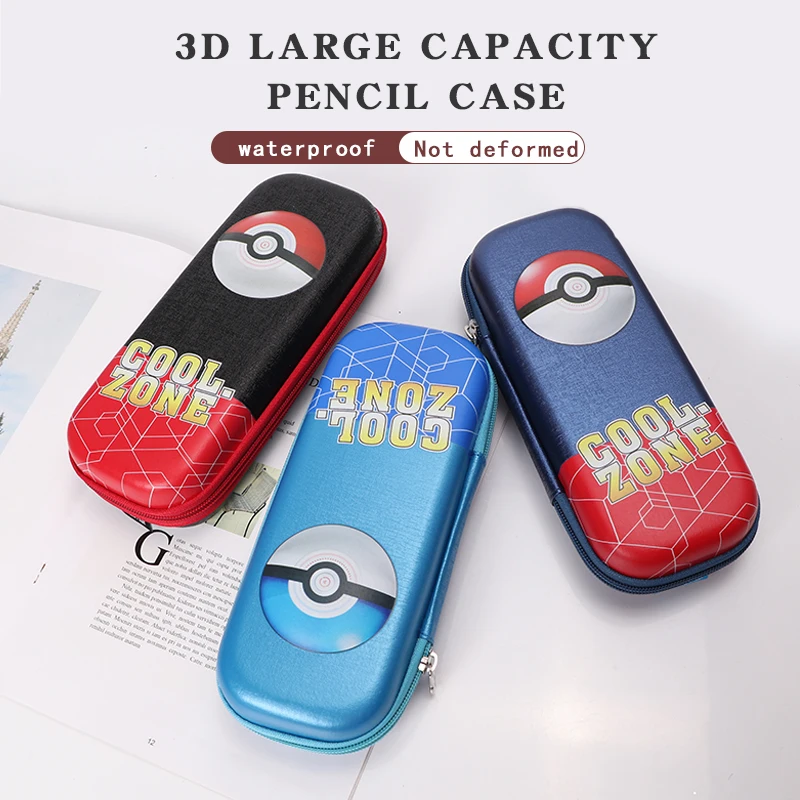 3D Poke ball карандаш застежка для сумки eva студенческие канцелярские товары hardtop школьный детский Карандаш Чехол Девочки Мальчики Дети