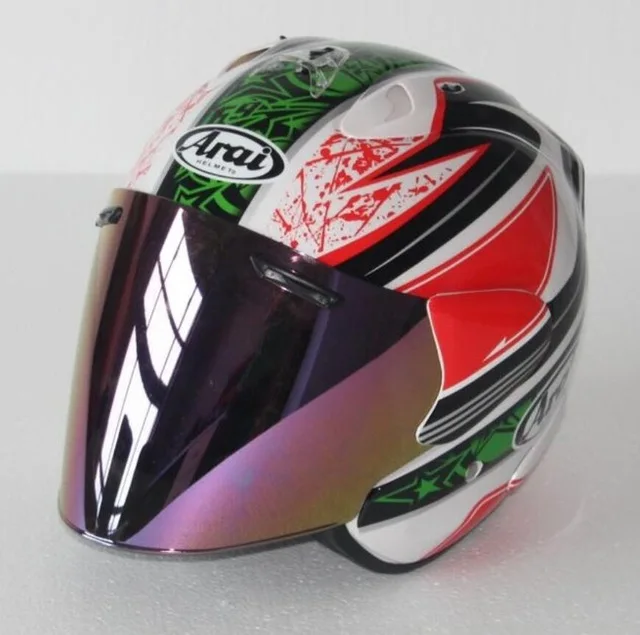 ARAI 3/4 шлем мотоциклетный шлем полушлем открытый шлем для мотокросса шлем безопасный корабль - Цвет: Армейский зеленый
