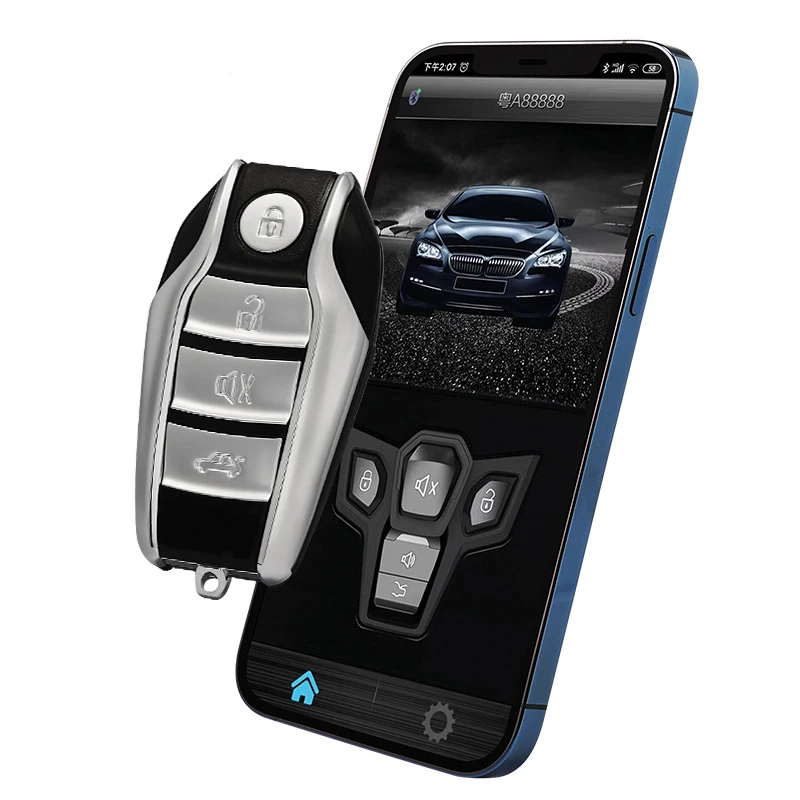 

Car Alarm Central Locking With Phone Keyless Entry System Universal Centralized Lock Automation Available For Android Or iOS APP