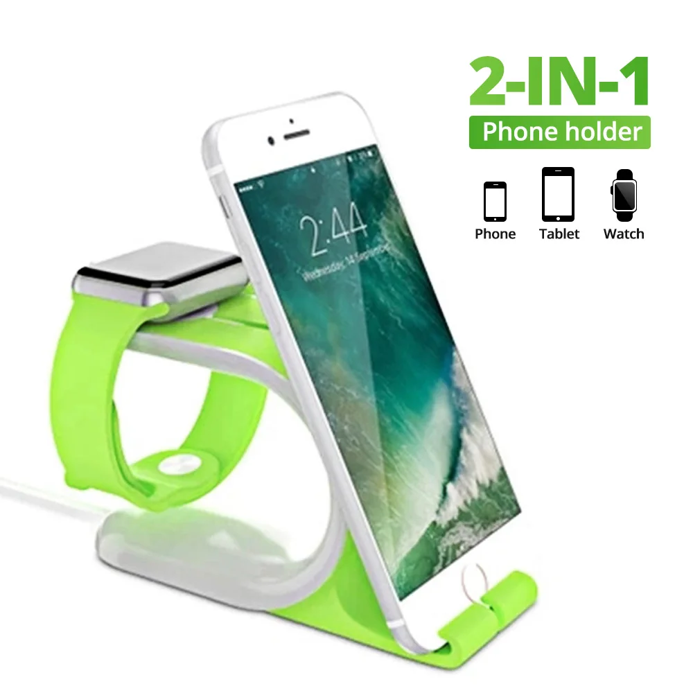 

ANMONE 2 in 1 Multi Charging Dock Stand Docking Station Charger Holder for iWatch Mobile Phone Tablet