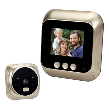 

2.4inch LCD Color Screen Digital Door Viewer Electronic Peep Hole Doorbell 120 Degree Door Eye Doorbell Peephole Camera Wireless