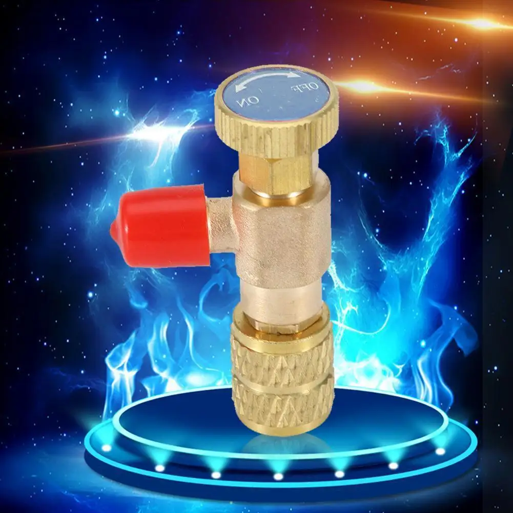 

Copper Plus Fluorine Safety Valve Refrigerant Charging Valve Refrigeration Filling Valve Air Conditioning Refrigeration Tool