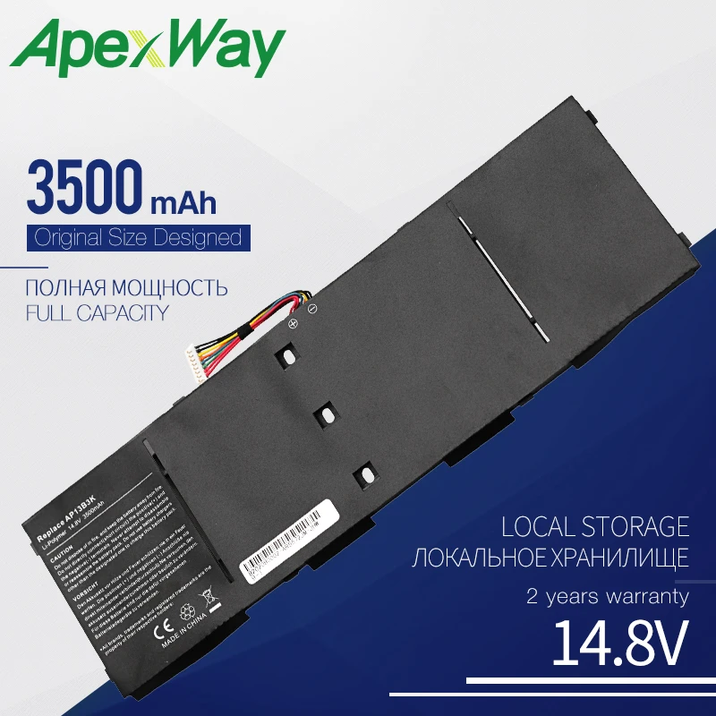  Apexway Laptop Battery AP13B3K AP13B8K for Acer Aspire V5 R7 V5-572G V5-573G V5-472G V5-473G V5-552