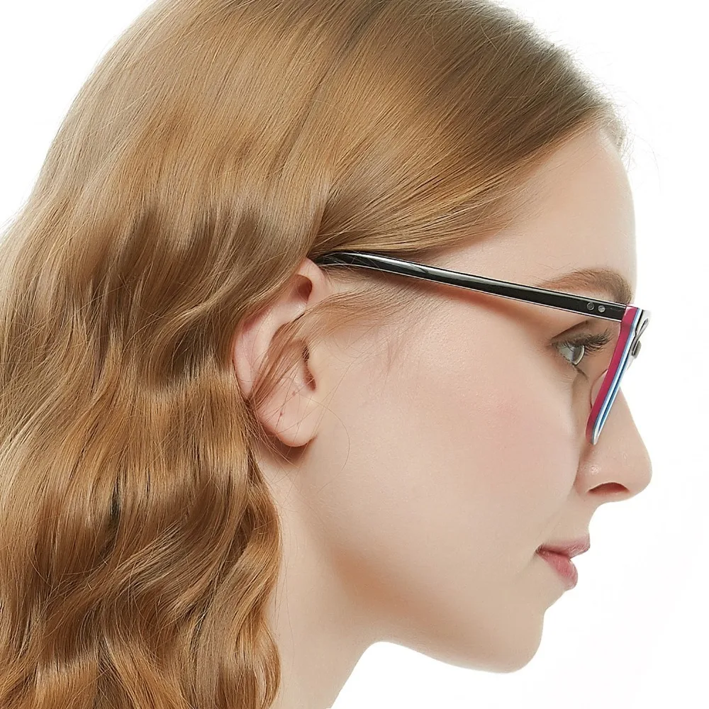 OCCI CHIARI  Fashion Big rim Eyeglasses 54cm For Women Spring Hinge Prescription Lens Medical Optical Glasses Frame W-ZOPPI