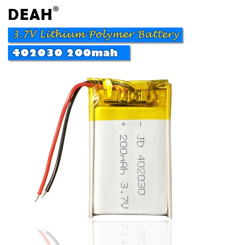 3 7 V Lipo cells 402030 200mah литиевая полимерная аккумуляторная батарея для MP3 MP4 MP5 ручка