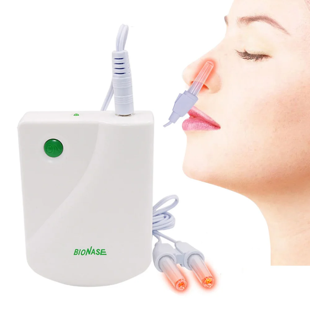 

Body Massage Machine Rhinitis Sinusitis Cure Therapy Massage Hay fever Low Frequency Pulse Laser Nose Health Care