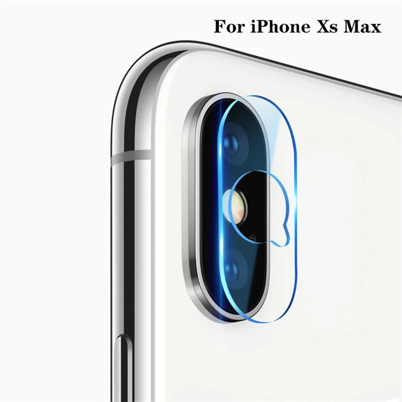 2 шт. пленка для объектива камеры из закаленного стекла для iPhone 7 8 Plus 10 X XR XS Max защита заднего экрана телефона для iPhone 7 Plus стеклянная пленка - Цвет: For iPhone Xs Max