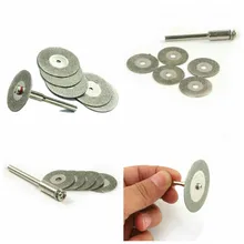 5 disques de scie + 1 mandrin, pour Mini perceuse, outils électriques, 22mm