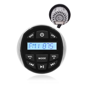 

Marine Stereo Radio Bluetooth Boat Waterproof Sound System FM AM Receiver MP3 Player For ATV UTV Yacht Golf Cart Pool Motorcycle