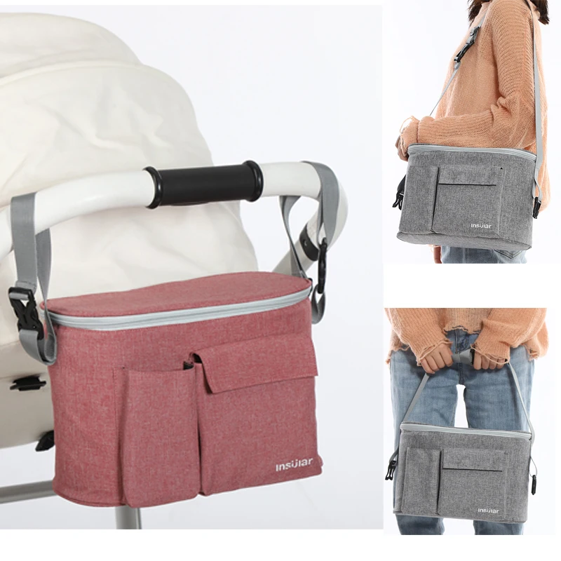 Bag Diaper-Bag Stroller-Accessories Storage-Bag Cup-Cover Milk-Bottle Feeding-Pouch Multifunction