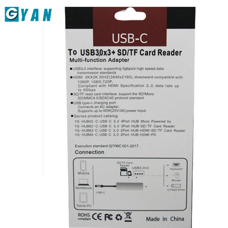 USB C адаптер 5в1 HDMI PD Thunderbolt 3 адаптер для samsung Galaxy S9/S8 huawei P20 Pro USB C концентратор Тип c док-станция