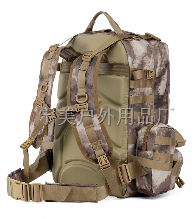 Combination Backpack Outdoor Backpack Mountaineering Bag 50L Waterproof Army Fans Camouflage Tactical Combination Tactical Backp
