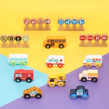 

EDWONE Wooden Track Train Plane Wood Railway Helicopter Car Truck Accessories Toy For Kids Fit Wood New Biro Tracks Gifts