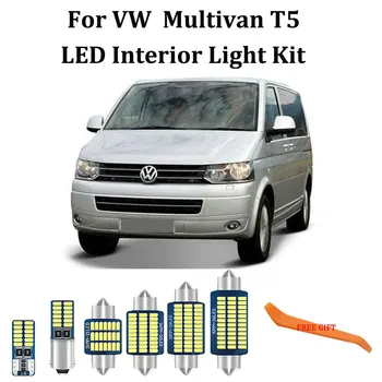 

20X100% White Error Free Canbus LED For Transporter Multivan T5 LED Interior Dome Trunk Light+License plate light Kit(2003-2015)