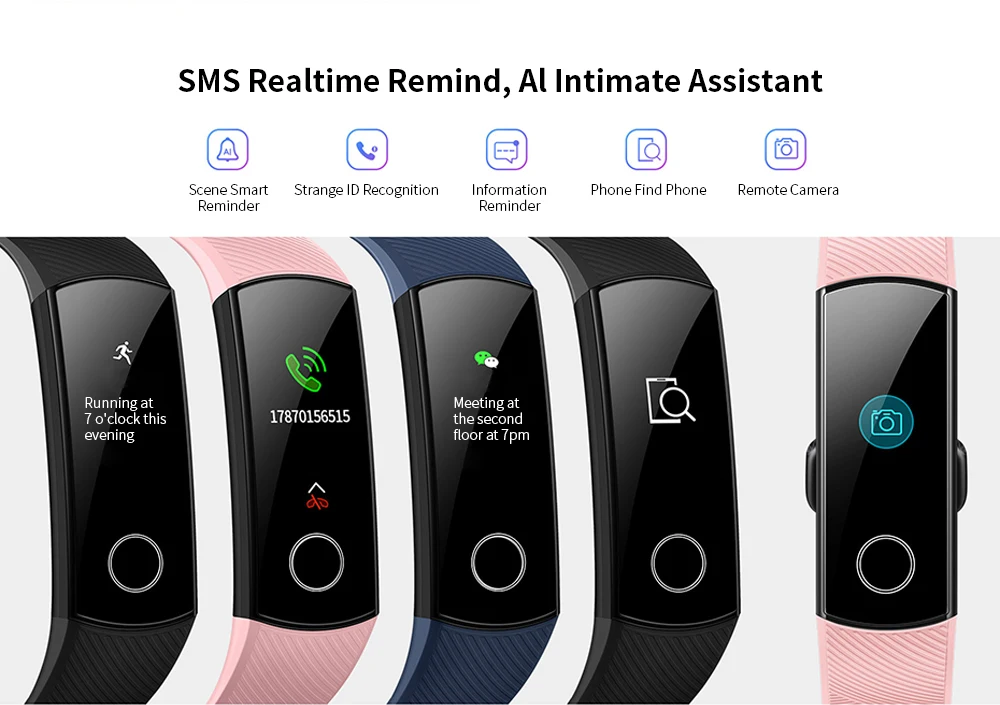 HUAWEI Honor Band 5 умный Браслет Bluetooth 5,0 5ATM водонепроницаемые спортивные умные часы монитор сердечного ритма Smartband глобальная версия