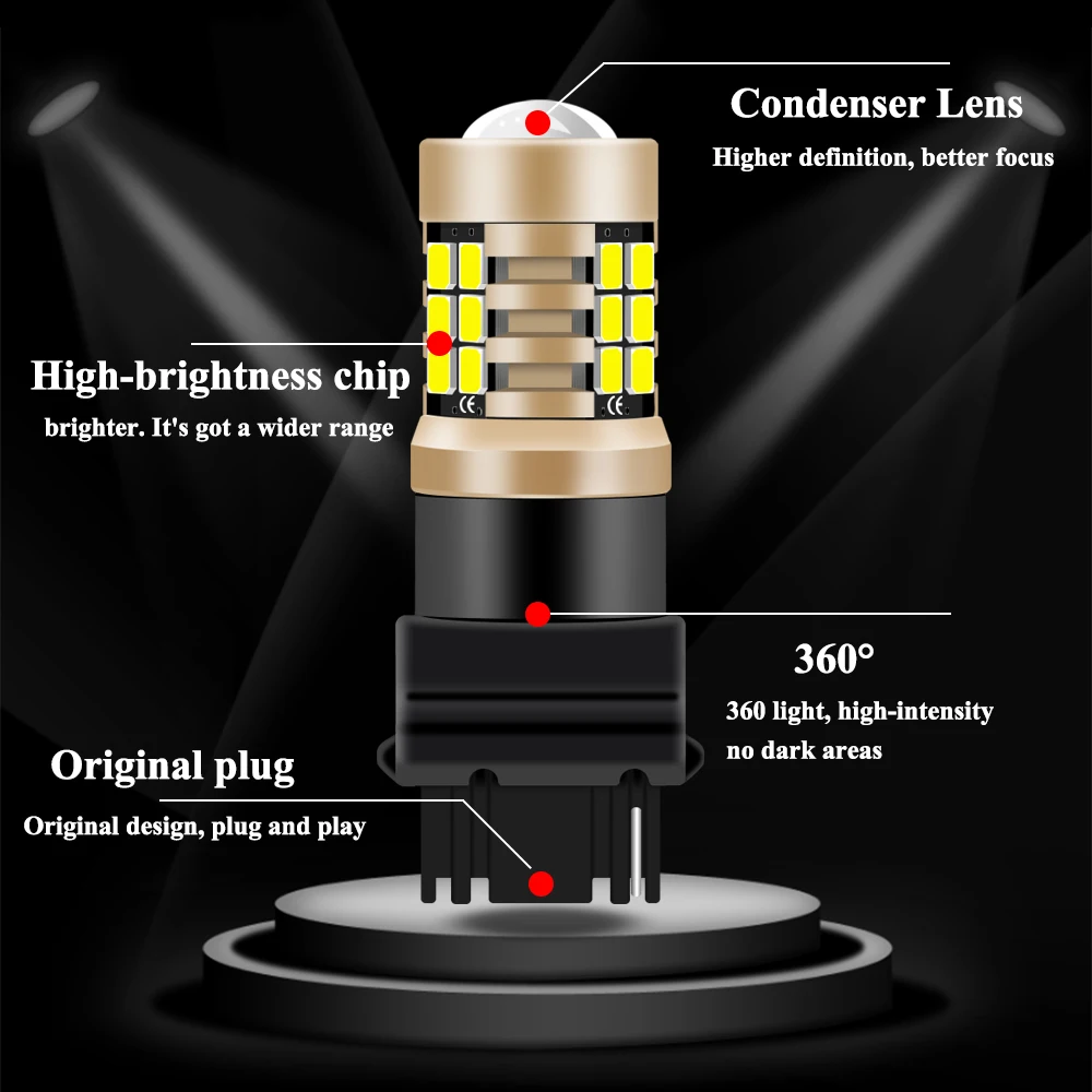 2 шт. T25 3156 P27W 3030 21SMD светодиодный Canbus Error Free 12V 16V/оборудование для нанесения