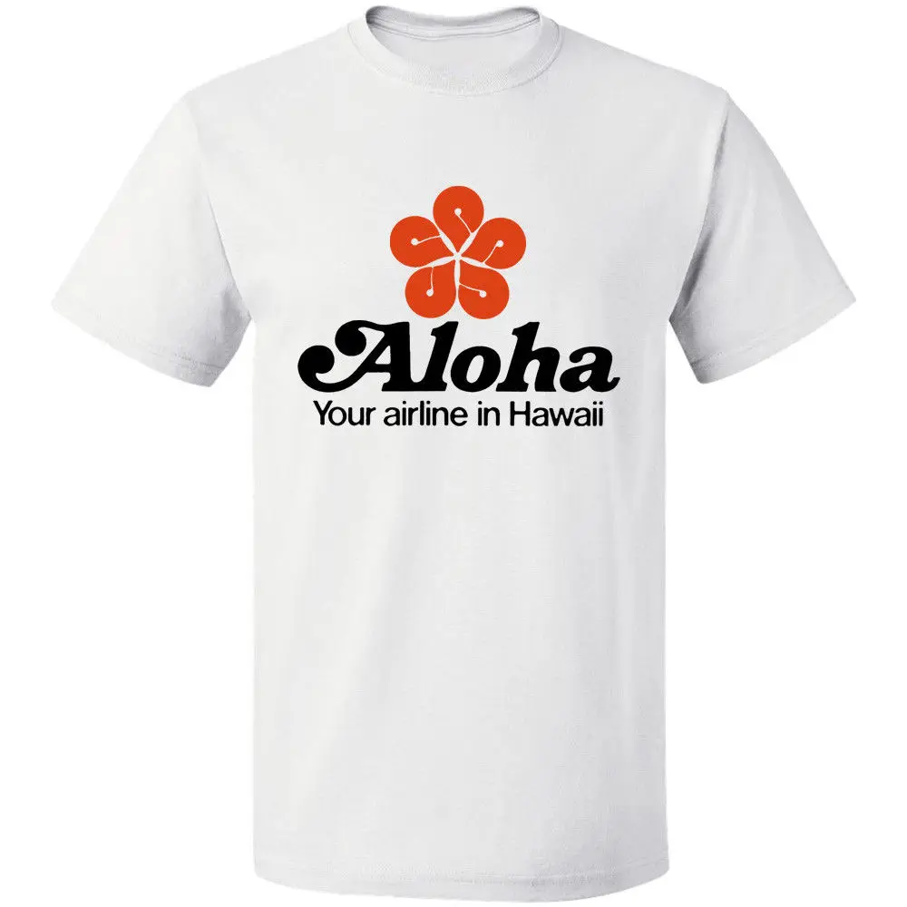 

T-Shirt Free Shipping 100% Cotton Aloha Airlines Logo Men's S-3XL Novelty Cool Tops Men Short Sleeve T Shirt
