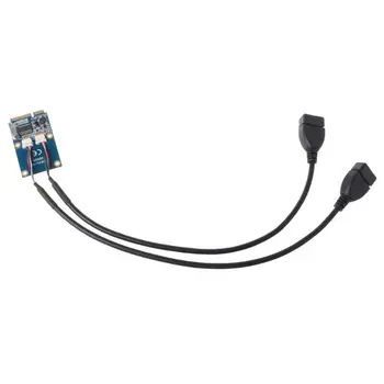 

Mini PCI-E PCI Express to Dual USB Adapter Converter for Card USB Flash Disk