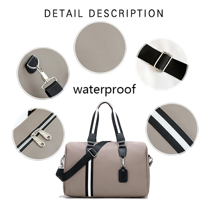 Women's Travel Yoga Handbags Training Sports Gym Bag Waterproof Fitness Shoulder Nylon Crossbody Bags Women Sac De Sport