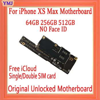 

Original For iPhone XS Max Motherboard With/NO Face ID Unlocked iCloud For iPhone XS Max Circuit Board 64GB 256GB 512GB board