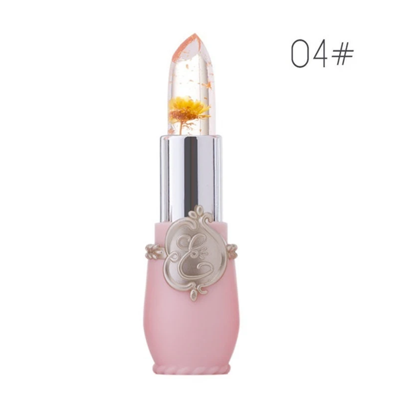 Moisturizer Lip Gloss Transparent Jelly Flower Lipstick Temperature Color Change Waterproof Makeup Lip balm Cosmetic Makeup Tool 5