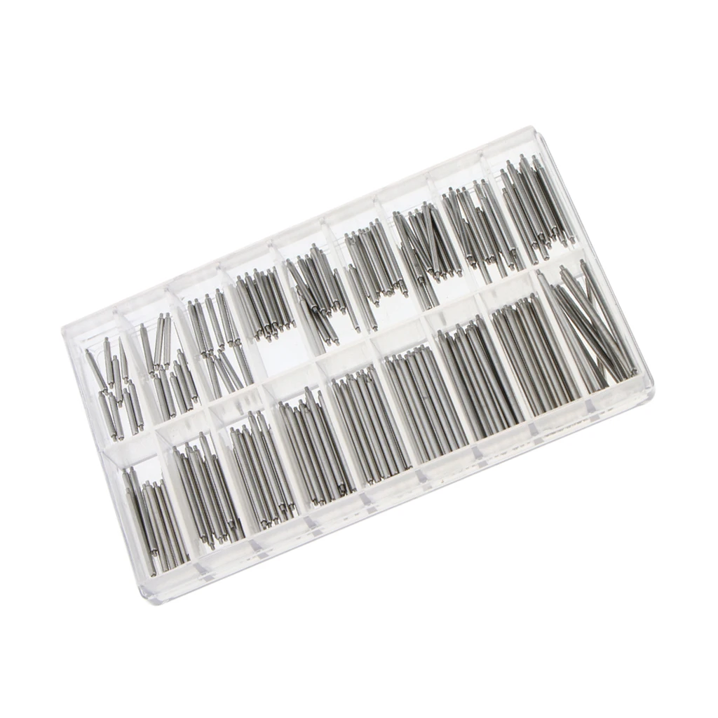 360Pcs Stainless Steel Watch Band Spring Bar Removal Tool Pin 1.5/1.8mm Dia